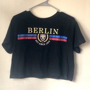 Women's Cropped 'Berlin' T-Shirt